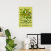 Leprechauns, Castles, Good Luck en Laughter Poster (Thuiskantoor)