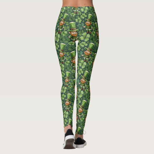 Leprechauns en Shamrocks ID1021 Leggings (Achterkant)