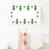Leprechauns en Shamrocks Spandoek (Insitu)