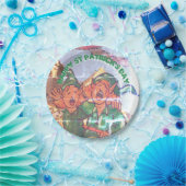 Leprechauns Gedecormeerd Venster St Patrick Paper  Papieren Bordje (Feest)