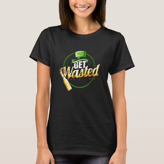 Leprechauns Hat Get Wasted With Beer On St Patrick T-shirt (Voorkant)