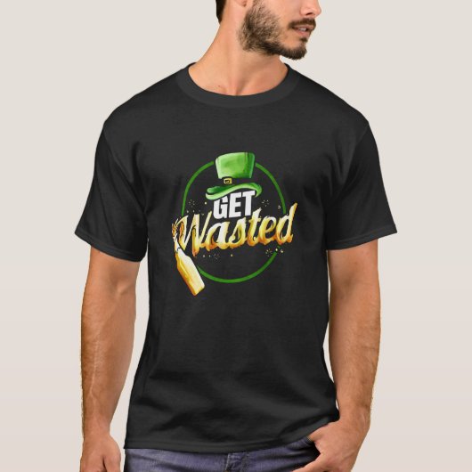 Leprechauns Hat Get Wasted With Beer On St Patrick T-shirt (Voorkant)