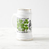 Leprechauns, kastelen, geluk en gelach bierpul (Voorkant links)