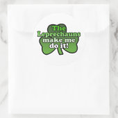 Leprechauns laten me het doen Sticker (Tas)
