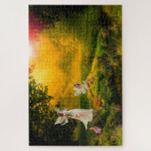 Leprechauns of waar de kleine mensen leven. legpuzzel (Verticaal)