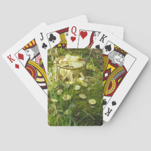 "Leprechaun's Pot of Gold in Moss!" Speelkaarten