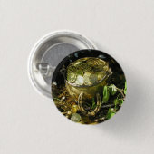 Leprechaun's potje goud! Button (Voorkant /achterkant)