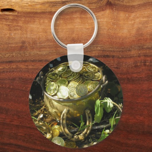 Leprechaun's potje goud! Sleutelhanger (Voorkant)