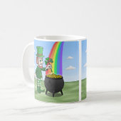Leprechauns Saint Patrick's Day Koffiemok (Voorkant links)