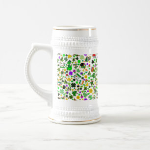 Leprechauns Shamrocks Gold Mushrooms Kiss Me Iers Bierpul