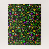 Leprechauns Shamrocks Gouden Munten Klavers Padden Legpuzzel (Verticaal)