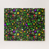 Leprechauns Shamrocks Gouden Munten Klavers Padden Legpuzzel (Horizontaal)