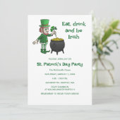 Leprechauns St. Patrick's dag feest Kaart (Staand voorkant)