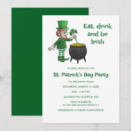 Leprechauns St. Patrick's dag feest Kaart