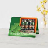 Leprechauns St Patrick's Day tekst + foto toevoege Kaart (Gele Bloem)