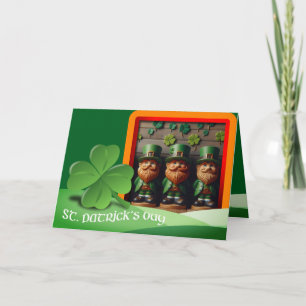 Leprechauns St Patrick's Day tekst + foto toevoege Kaart