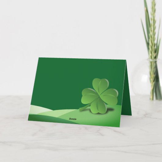 Leprechauns St Patrick's Day tekst HGCO2 Kaart (Achterkant)
