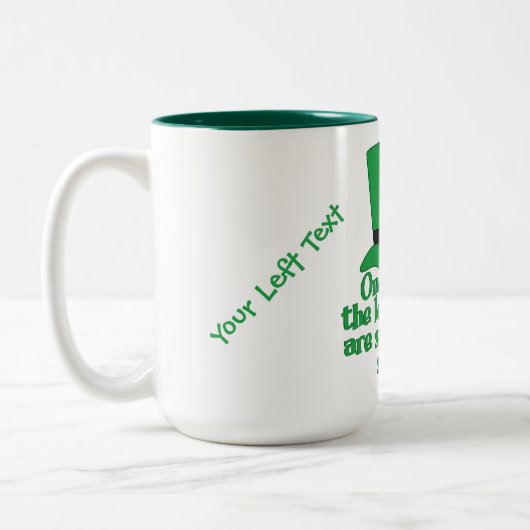 Leprechauns Stealing Sanity aangepaste mokken (Links)