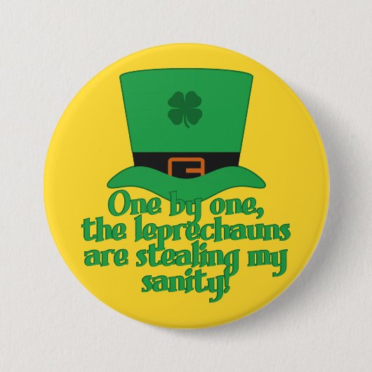 Leprechauns Stealing Sanity knoppen Ronde Button 7,6 Cm (Voorkant)