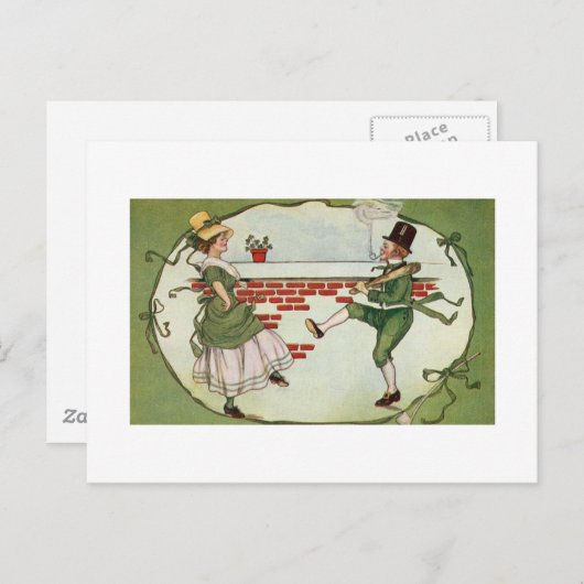 Leprechauns uit liefde briefkaart (Voorkant / Achterkant)