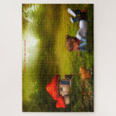 Leprechauns waar de kleine mensen in Ierland wonen Legpuzzel (Verticaal)