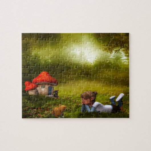 Leprechauns waar de kleine mensen in Ierland wonen Legpuzzel (Horizontaal)