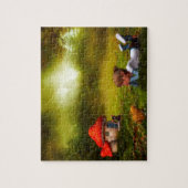 Leprechauns waar de kleine mensen in Ierland wonen Legpuzzel (Verticaal)