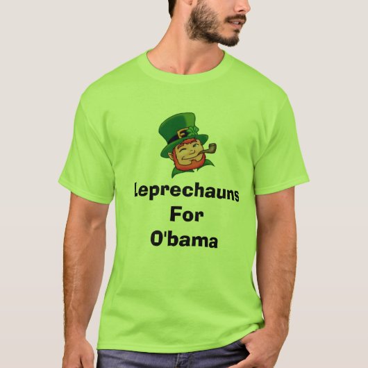 LeprechaunsForO'bama T-shirt (Voorkant)