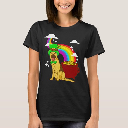 Leprechuan German Shepherd T-shirt (Voorkant)