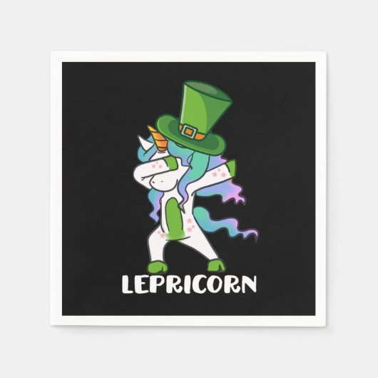 LepreCorn Leprechaun Unicorn Clover St Paddys St Servet (Voorkant)