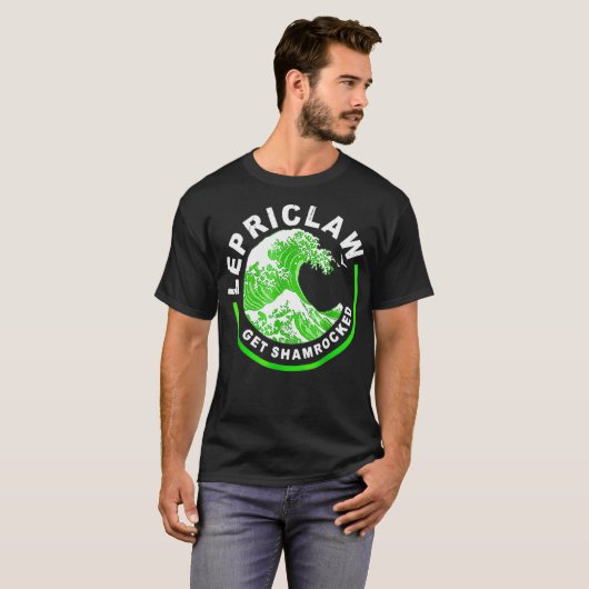 Lepriclaw Get Shamrocked Drinking St Patricks T-shirt (Voorkant volledig)