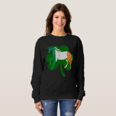 Lepricon Unicorn Horse Lucky Shamrock St Patricku2 Trui (Voorkant volledig)