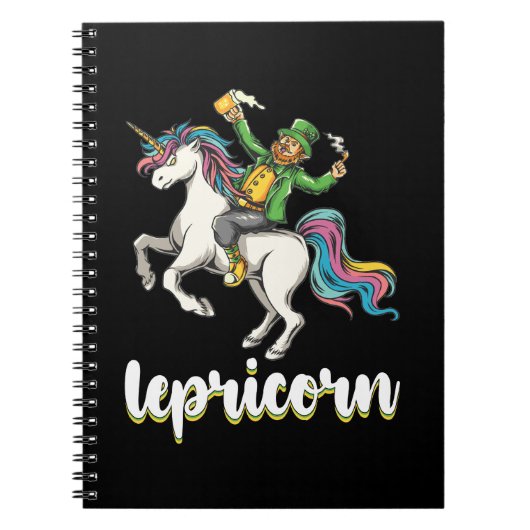 Lepricorn Kabouter Eenhoorn St. Patrick's Dag Notitieboek (Voorkant)