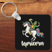Lepricorn Kabouter Eenhoorn St. Patrick's Dag Sleutelhanger (Voorkant)