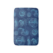 Leptomedusae van Ernst Haeckel (Donkerblauw) Badmat (Voorkant Verticaal)