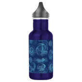 Leptomedusae van Ernst Haeckel (Donkerblauw) Waterfles (Links)