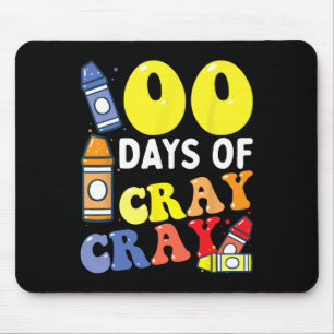Leraar 100 dagen Cray Cray 100th Day of School Boy Muismat