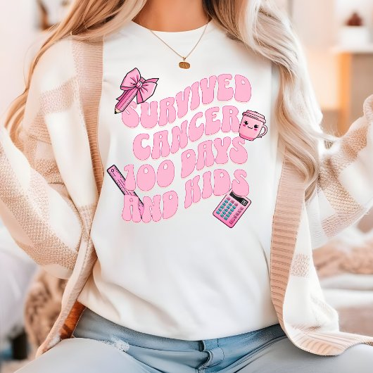 Leraar 100 dagen overlevende van kanker op school Tri-Blend shirt