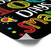 Leraar 100 dagen slimmer 100ste dag schoolcadeau poster (Hoek)