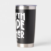 Leraar 12e klas Minimalistische tekst Geïsoleerde Drinkbeker (Links)