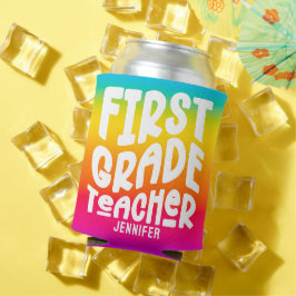 Leraar 1e klas Kleurrijke Ombre Blikjeskoeler