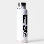 Leraar 1e klas Minimalistische tekst Waterfles (Rechts)