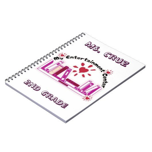 Leraar 2e klas aangepaste Spiral Photo Notitieboek (Linkerzijde)