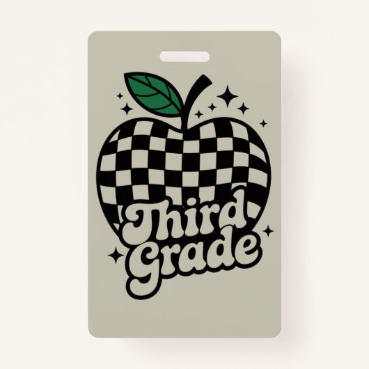 Leraar 3e klas terug naar school badge (Voorkant)