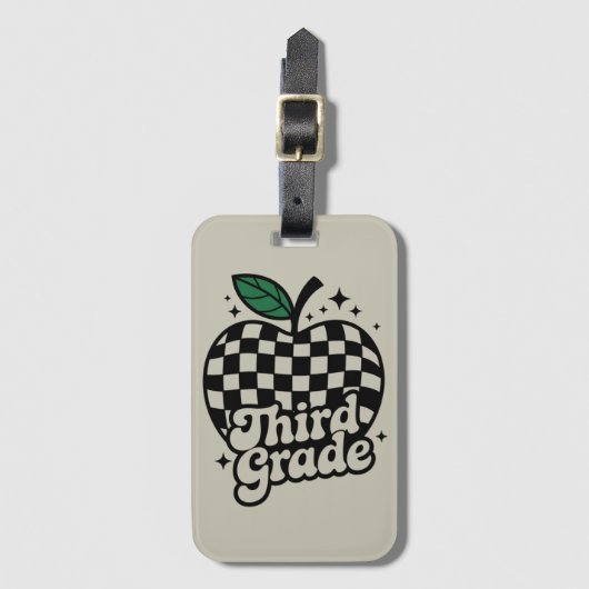 Leraar 3e klas terug naar school bagagelabel (Voorkant (verticaal))