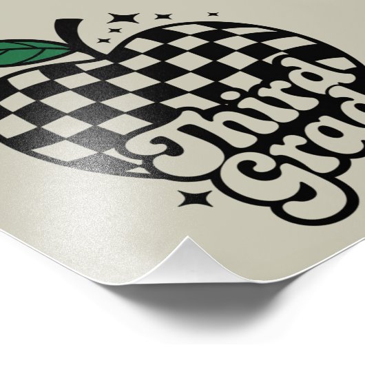 Leraar 3e klas terug naar school foto afdruk (Hoek)