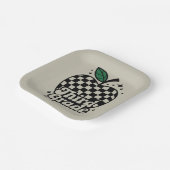 Leraar 3e klas terug naar school papieren bordje (Gebogen)