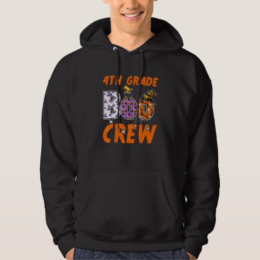 Leraar 4e klas leerling Halloween vierde klas B Hoodie (Voorkant)