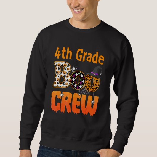 Leraar 4e klas leerling Halloween vierde klas B Trui (Voorkant)