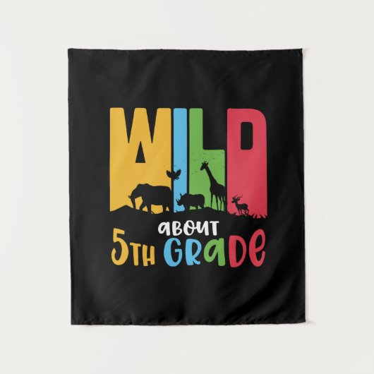Leraar 5e klas wild dier over 5e klas wandkleed (Voorkant)